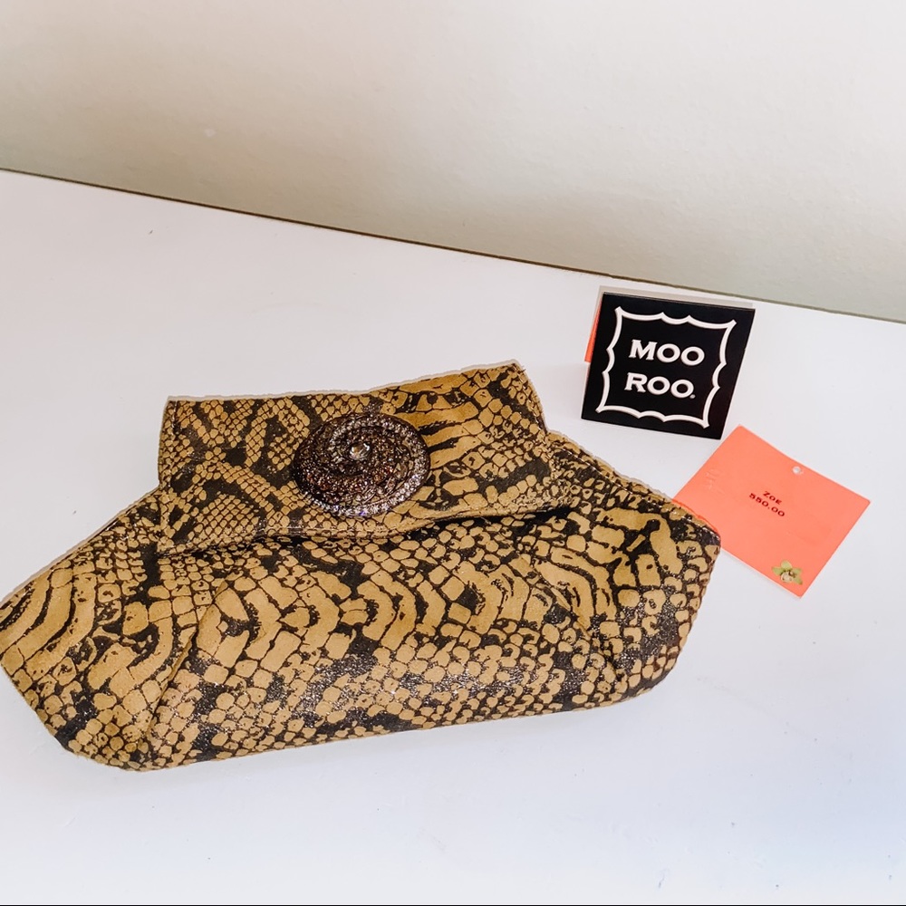 MOO ROO “Snakeskin” Clutch